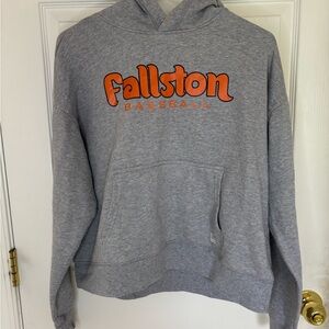 Fallston Baseball Gray New Era Hoodie